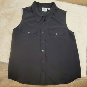Vintage Polyester Button Down Vest